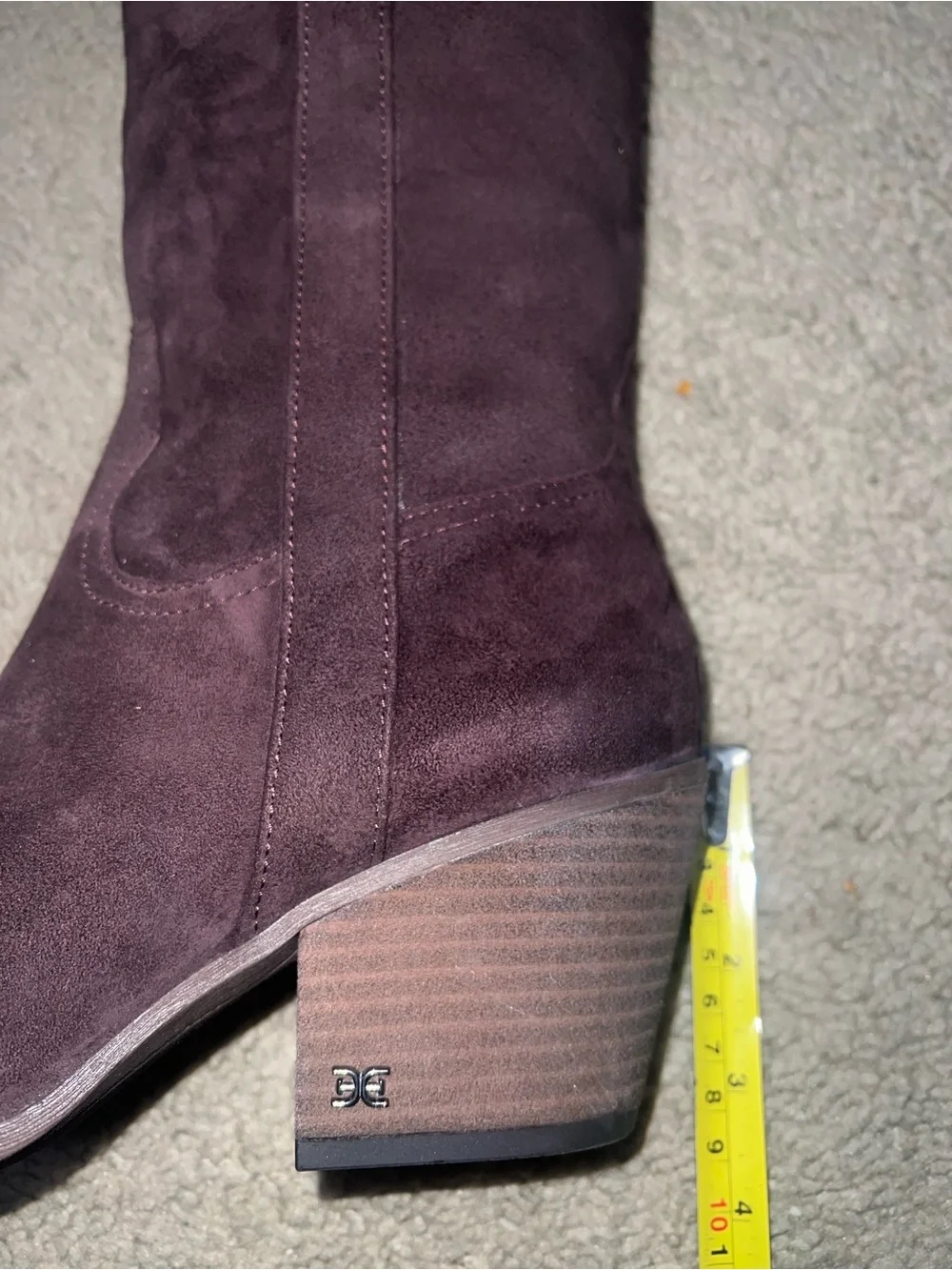 Sam Edelman Over-the-Knee Suede Boots in Dark Brown
